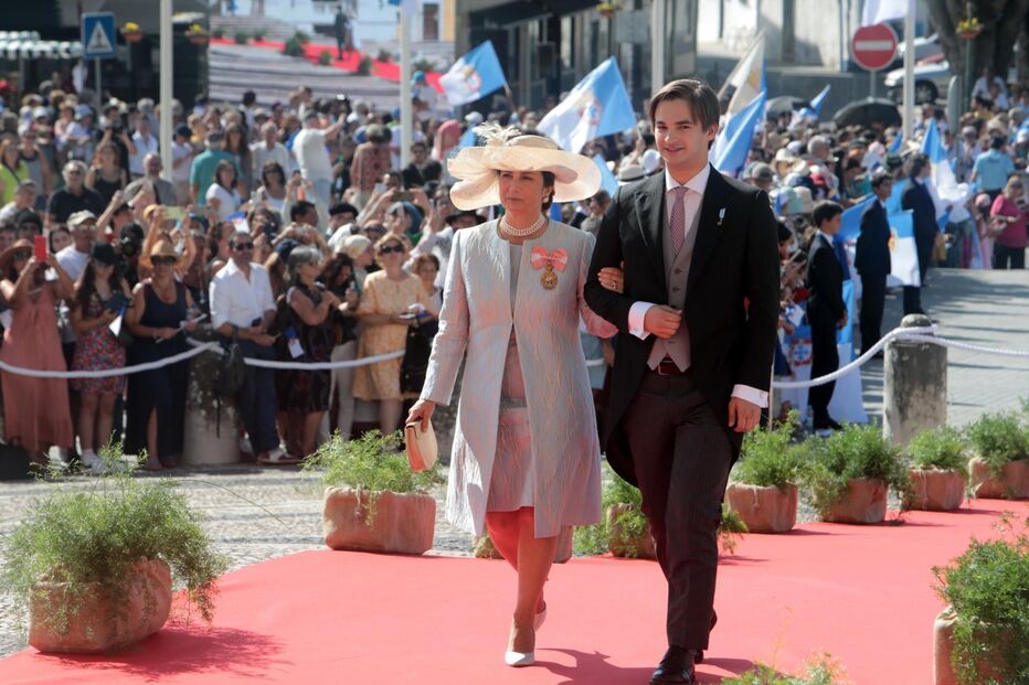 Isabel de Herédia com o filho Dinis