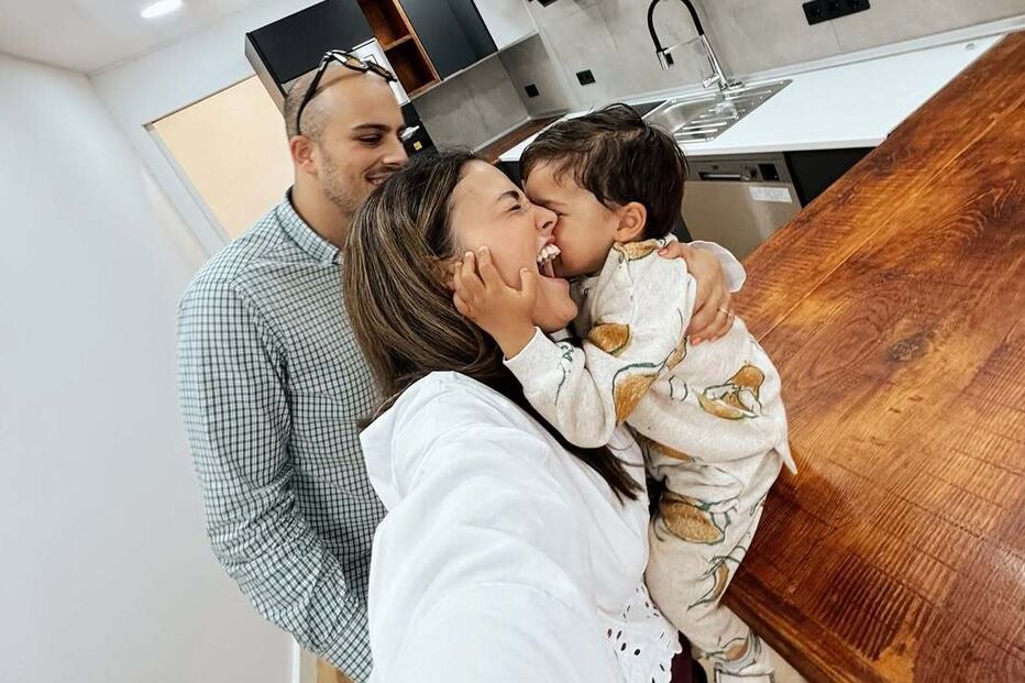 Sandra Silva e a família