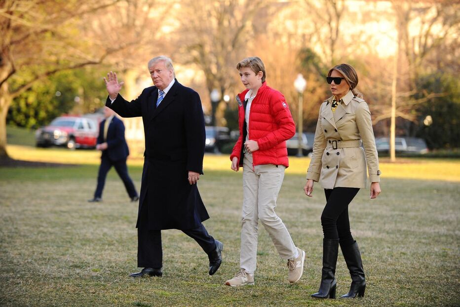 Donald Trump, Barron e Melania Trump