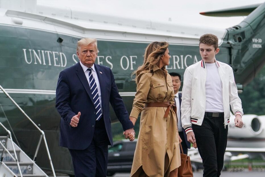 Donald Trump, Melania Trump e Barron