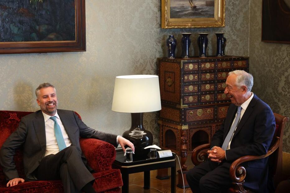 Pedro Nuno Santos com Marcelo Rebelo de Sousa