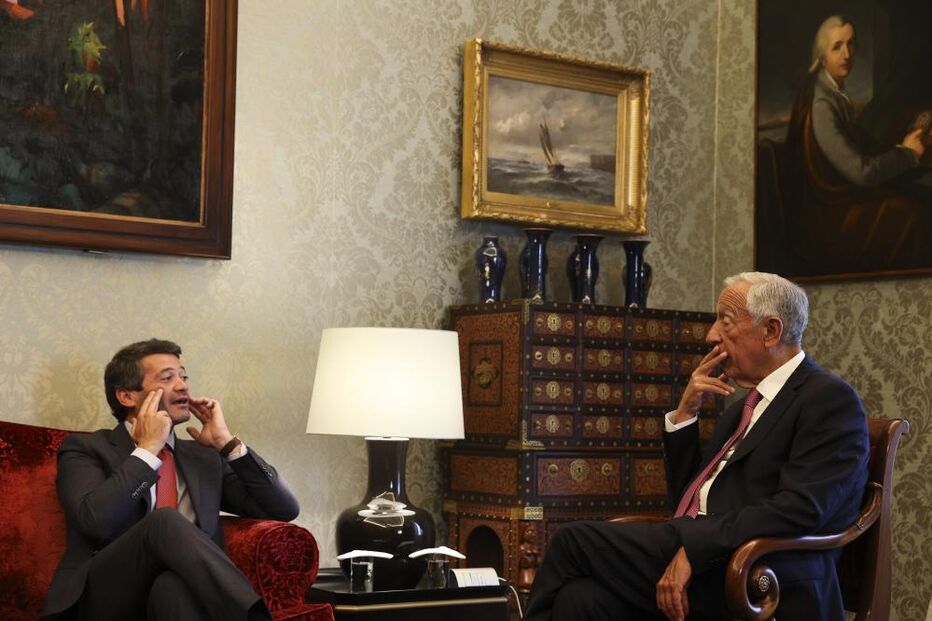 André Ventura com Marcelo Rebelo de Sousa