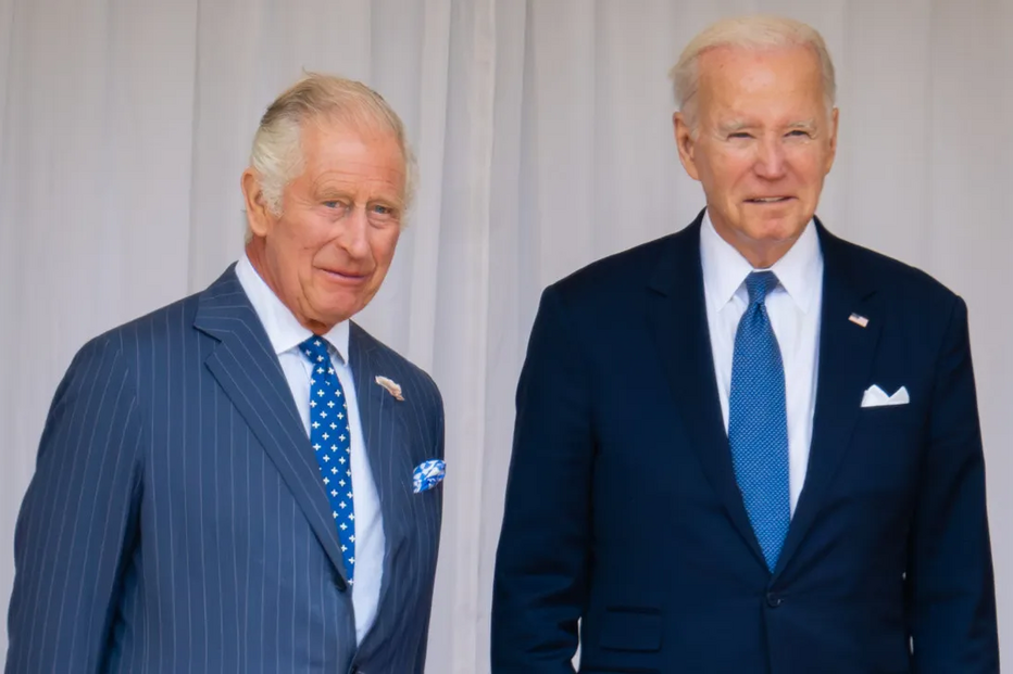 Carlos III e Joe Biden