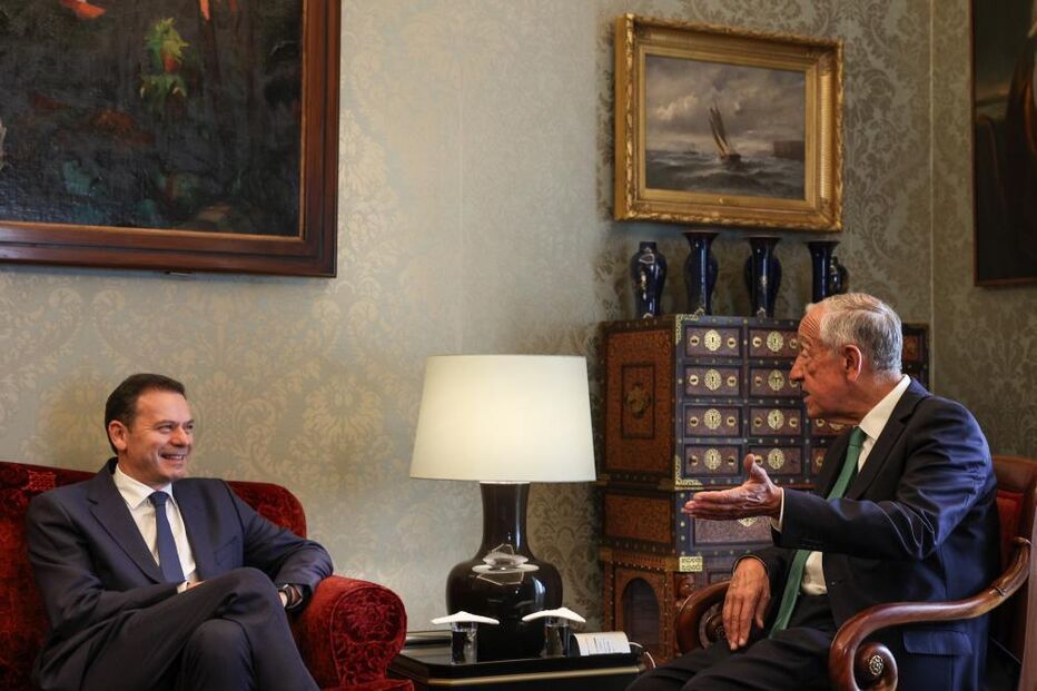 Luís Montenegro com Marcelo Rebelo de Sousa