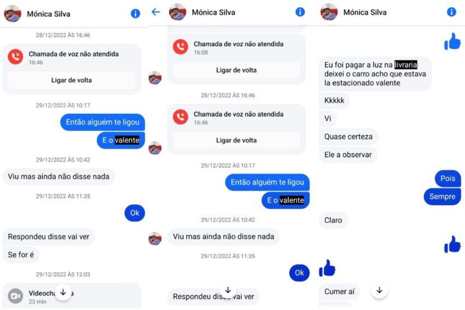 Mensagens entre Mónica Silva e a irmã provam relação íntima entre a grávida e Valente