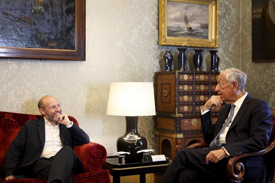 Rui Tavares reunido com Marcelo Rebelo de Sousa