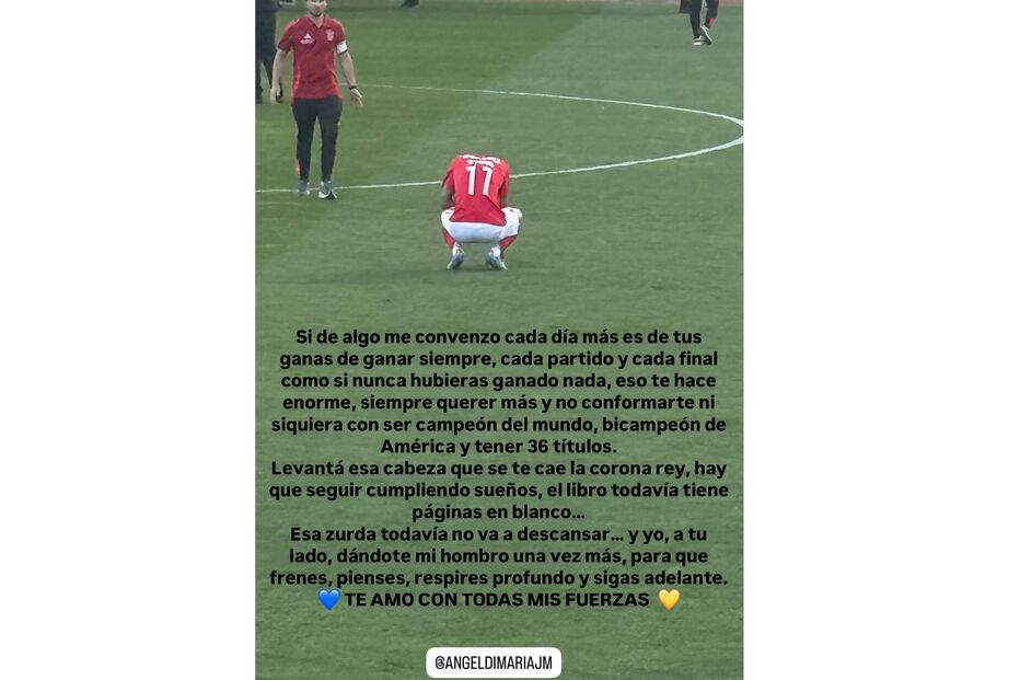 Publicação da mulher de Di María