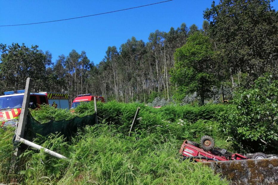Idoso gravemente ferido em despiste de trator em Arouca