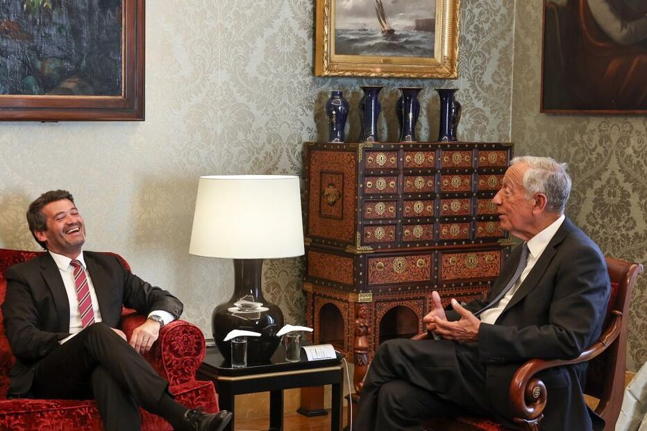 André Ventura com Marcelo Rebelo de Sousa