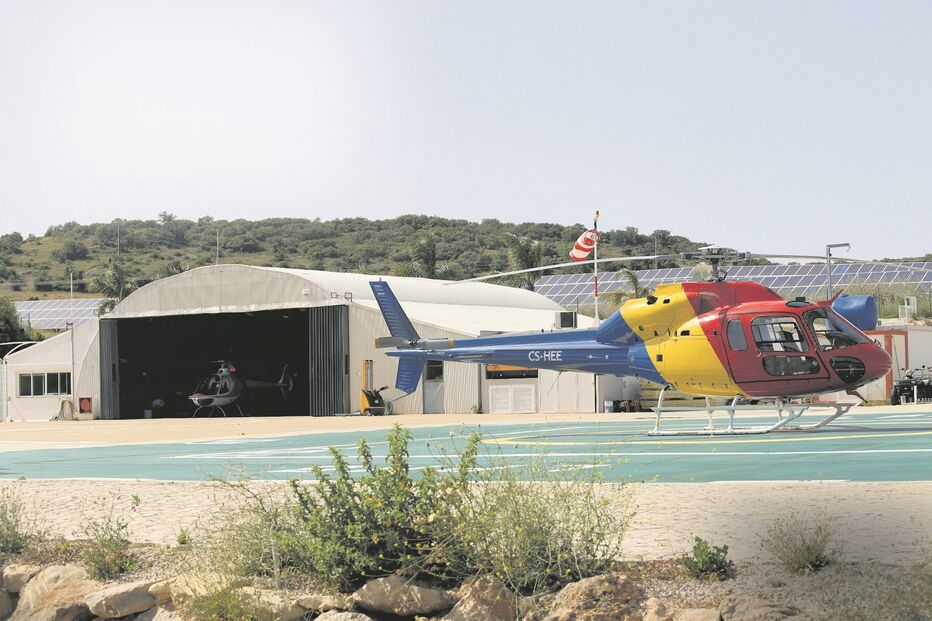 PJ efetuou buscas à sede da HTA Helicópteros no Heliporto Miguel Barros, em Loulé