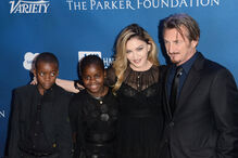 Madonna, Sean Penn e dois filhos da cantora