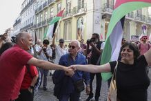 Manifestantes em Lisboa exigem fim da guerra em Gaza e reconhecimento da Palestina