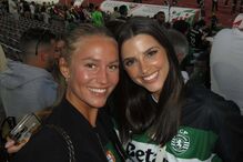 Namoradas de Hjulmand e Gyökeres apoiam jogadores em Lisboa