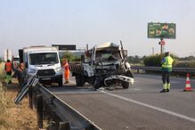 Colisão rodoviária: um morto e dois feridos na A1