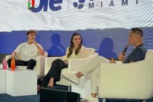 João Félix e Daniella Duran no Soccer Summit em Miami