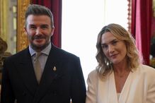 David Beckham e Kate Winslet juntos num evento