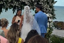 Gonçalo Paciência e Priscilla Tardelli casam na Baía, Brasil, em cerimónia íntima