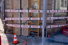 Colisão danifica fachada de café no Porto; dois feridos ligeiros