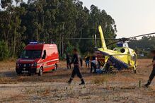 Motociclista ferido é transportado de helicóptero para o Hospital de Viseu, após colisão em Carregal do Sal