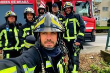 Bombeiros de Braga em serviço