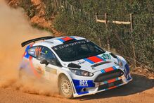 Carro de rali compete no Rally de Beja, com C. Martins e D. Amaral