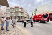 Colisão de carro e trotinete faz um ferido nas Caldas da Rainha