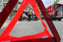 Colisão de carro e trotinete nas Caldas da Rainha faz um ferido