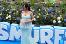 Rihanna destaca-se na antestreia de 'Smurfs' em Bruxelas