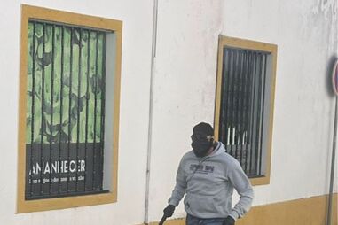Um dos assaltantes de banco em Évora