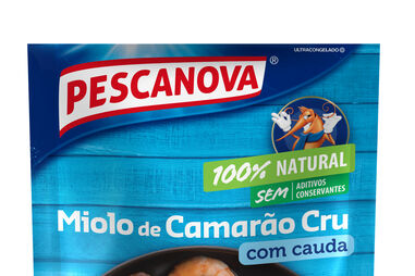 Miolo de camarão cru Pescanova, 100% natural e sem conservantes