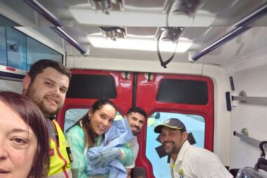 Estava a fazer exame de condução e entrou em trabalho de parto