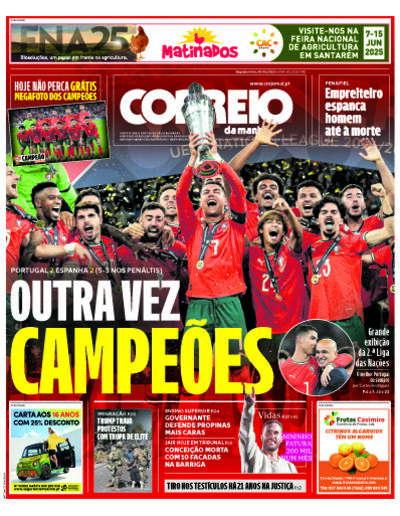 Capa do jornal