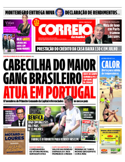 Capa do jornal