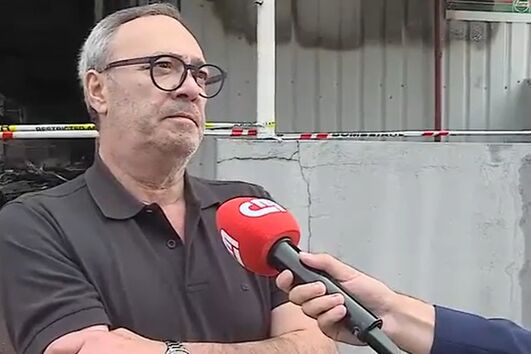 “É muito triste”: João viu o negócio que construiu há mais de 40 anos ser destruído pelas chamas  