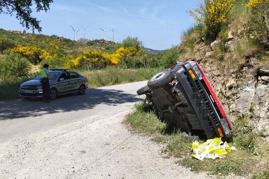 Despiste de carro faz cinco feridos, três dos quais graves, em Tondela