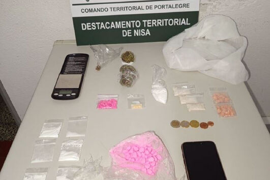 GNR Portalegre apreendeu mais de 600 doses de estupefacientes