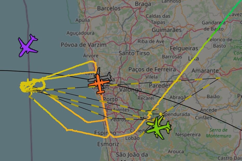 Avião militar com problemas no trem de aterragem lança alerta no Aeroporto do Porto