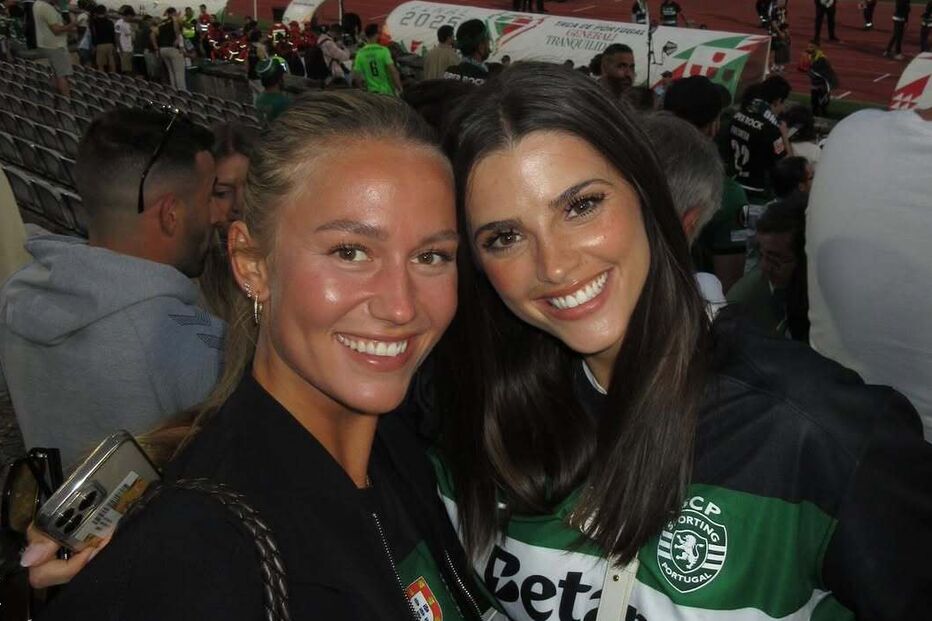 Namoradas de Hjulmand e Gyökeres apoiam jogadores em Lisboa