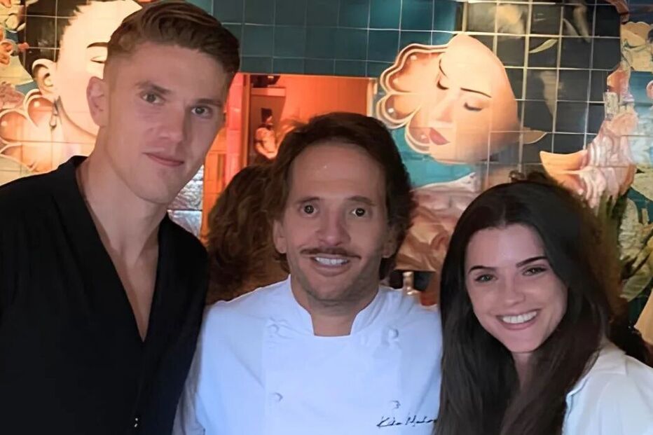 Inês Aguiar, Emilie Nissen e o chef Eneko Atxa no Jamor