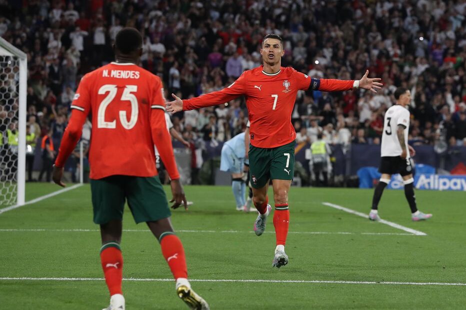 Cristiano Ronaldo em campo pela Seleção Nacional na Liga das Nações