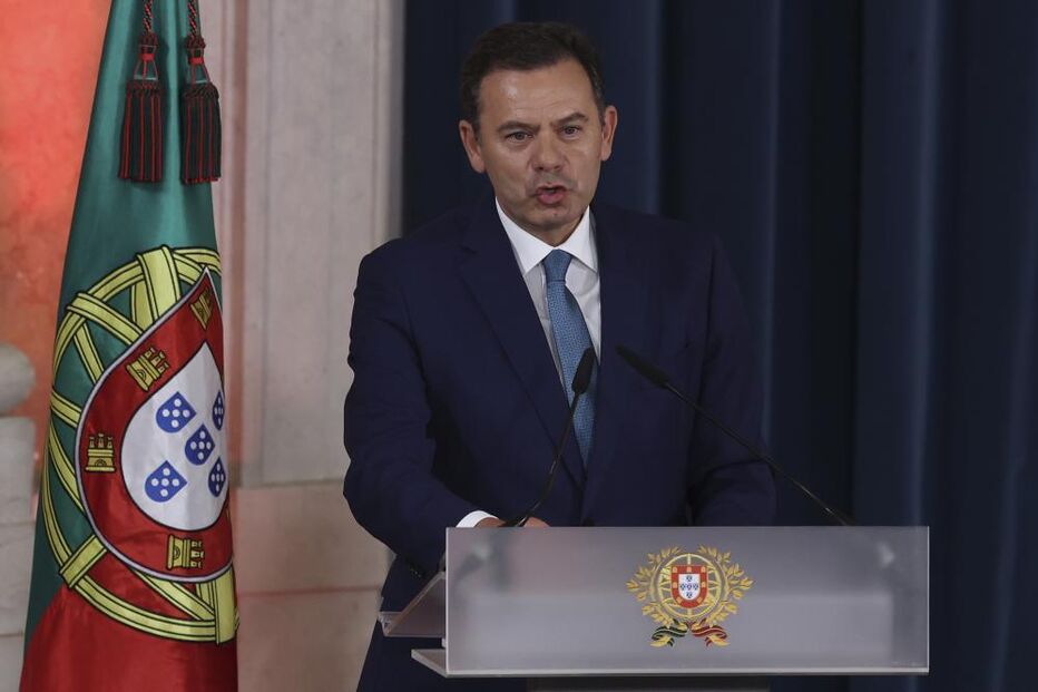 Montenegro discursa na tomada de posse do Governo no Palácio Nacional da Ajuda