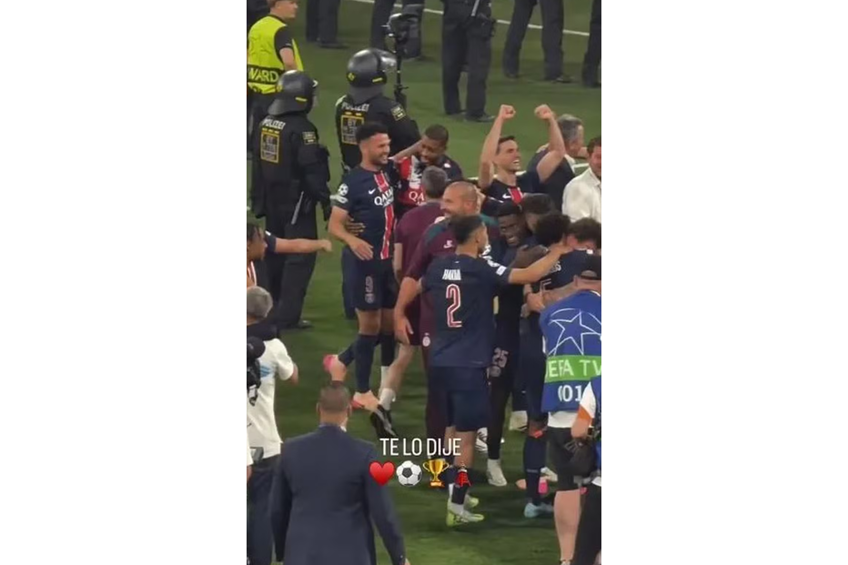 Hakimi festeja título com Wanda Nara, ex de Icardi, gerando romance no PSG