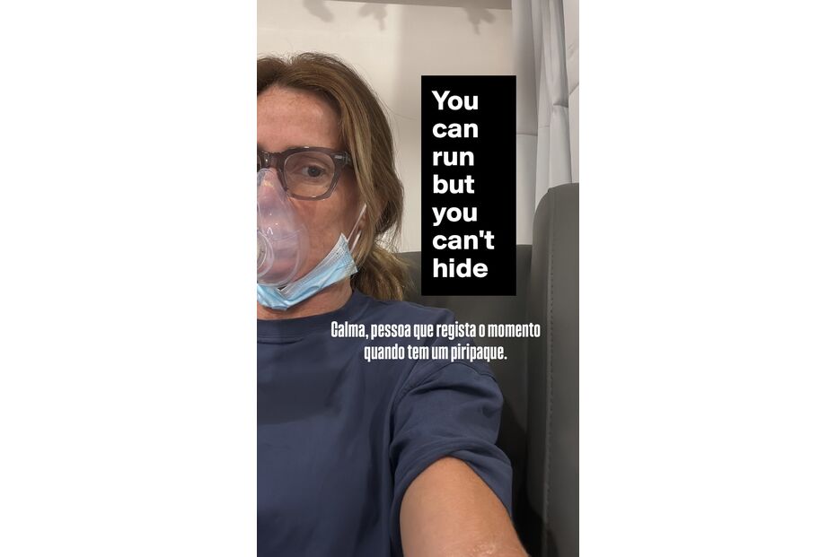 Madalena Abecasis regista momento no hospital