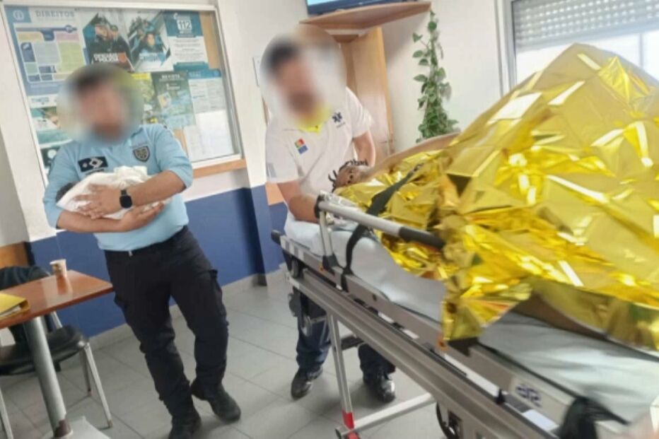 Bebé nasce na esquadra de Rio de Mouro após parto em TVDE. Mãe e bebé foram levados para o Hospital Fernando da Fonseca