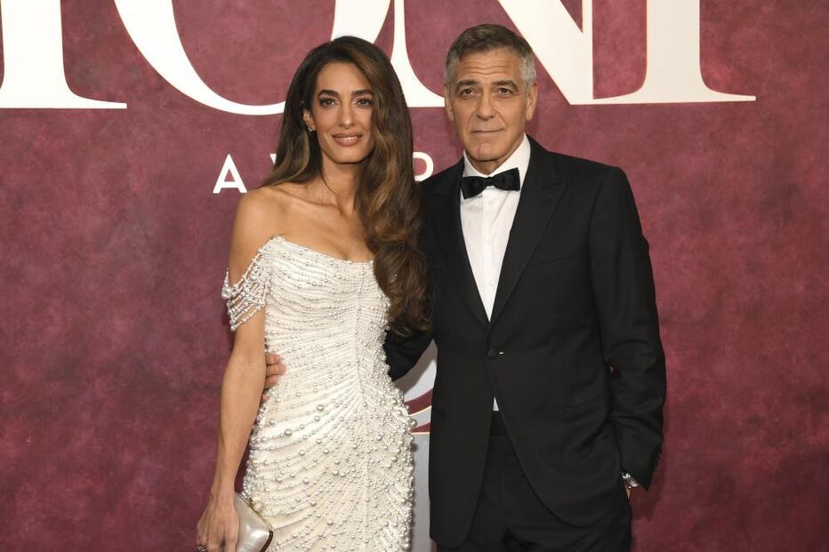 George Clooney e Amal Clooney nos Tony Awards, em Nova Iorque
