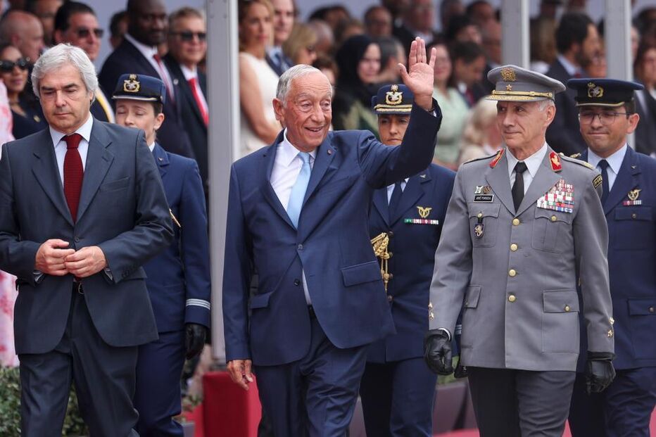 Marcelo Rebelo de Sousa discursa nas cerimónias do 10 de junho em Lagos