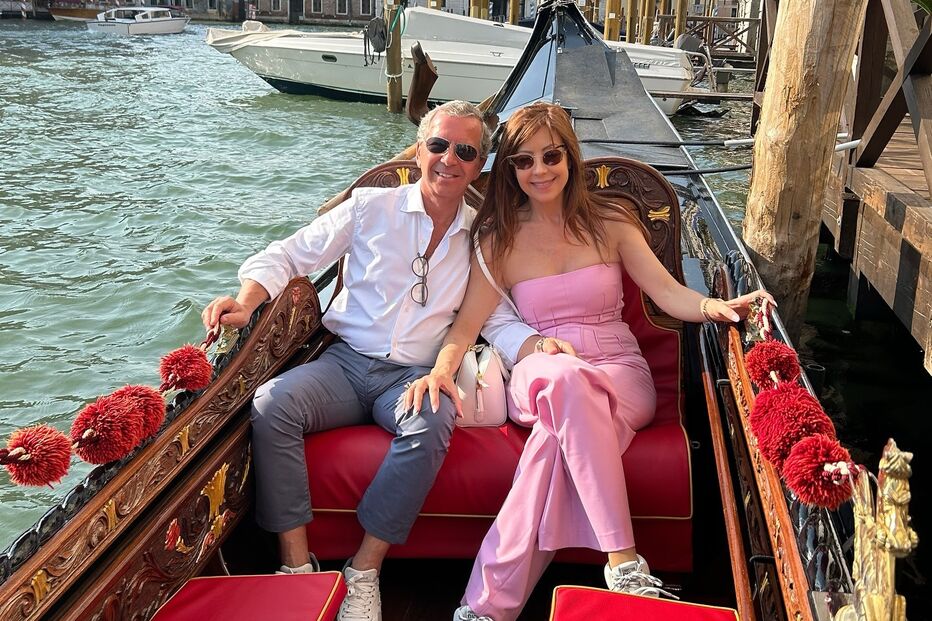 Fátima Lopes e José Esteves Marcos em lua de mel em Veneza, Itália