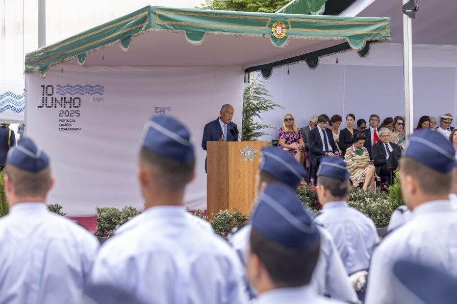 Marcelo Rebelo de Sousa discursa no Dia de Portugal, em Lagos