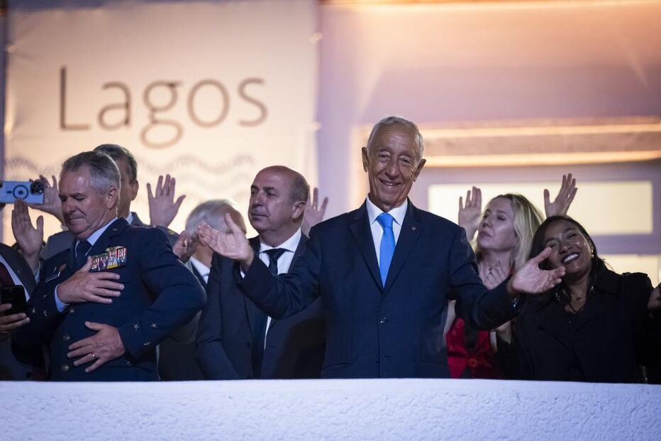 Marcelo Rebelo de Sousa nas comemorações do Dia de Portugal em Lagos