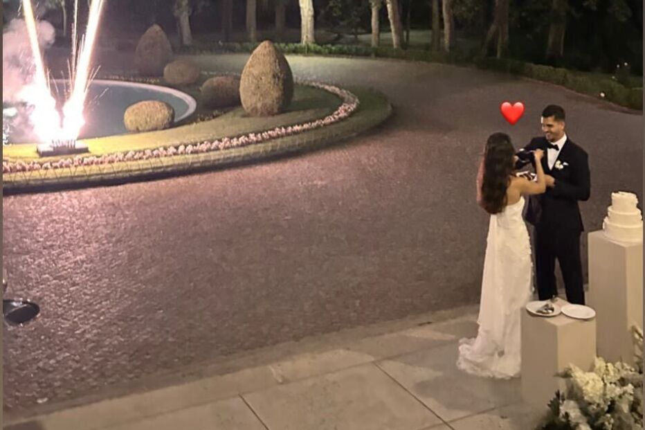 André Silva e Maria Rodrigues celebram o casamento com fogo de artifício
